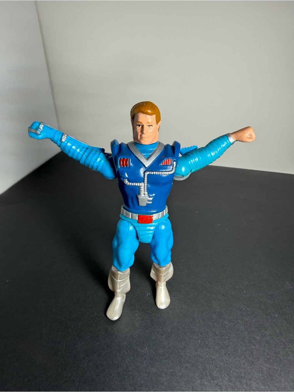 Vintage 1989 He-Man MOTU New Adventures FLIPSHOT (Icarius) Action Figure Mattel - Picture 4 of 4